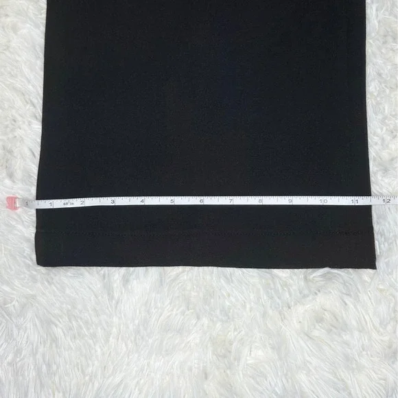 ST JOHN SPORT Black Wide Leg Dress Pants Women Size 16 Button Detail on Waist. - Picture 10 of 10